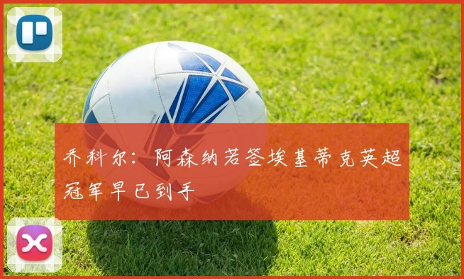乔科尔：阿森纳若签埃基蒂克英超冠军早已到手